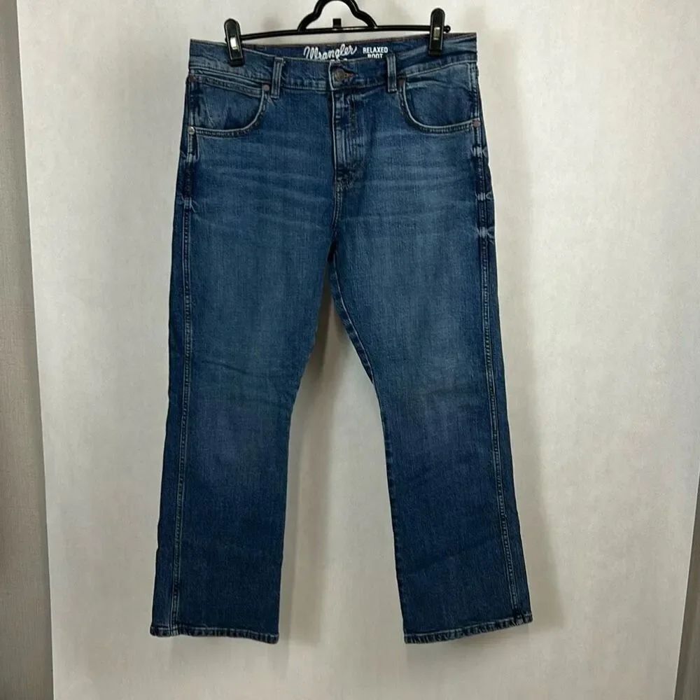 Wrangler Retro Relaxed Boot Cut Denim Jeans Mens 33x32